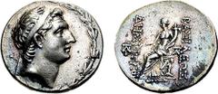 SELEUKID KINGS of SYRIA. Demetrios I Soter. 162-150 BC. AR Tetradrachm (16.87 gm, 12h). Tarsos mint. Estimate $300 SELEUKID KINGS of SYRIA. Demetrios I Soter. 162-150 BC. AR Tetradrachm (16.87 gm, 12h