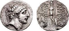SELEUKID KINGS of SYRIA. Antiochos IX Philopator (Kyzikenos). 114-95 BC. AR Tetradrachm (15.78 gm, 12h). Uncertain mint in northern Syria. Struck circa 114-107 BC. Estimate $300 SELEUKID KINGS of SYRI