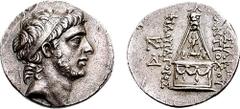 SELEUKID KINGS of SYRIA. Antiochos IX Philopator (Kyzikenos). 114-95 BC. AR Tetradrachm (16.46 gm, 12h). Tarsos mint, first reign, circa 114-112 BC. Estimate $750 SELEUKID KINGS of SYRIA. Antiochos IX