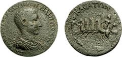 CILICIA, Casae. Philip II. As Caesar, 244-247 AD. Æ 29mm (15.85 gm, 1h). Estimate $200 CILICIA, Casae. Philip II. As Caesar, 244-247 AD. Æ 29mm (15.85 gm, 1h). Bare-headed, draped, and cuirassed bust 