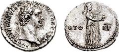 CAPPADOCIA, Caesarea. Domitian. 81-96. AR Didrachm (6.99 gm, 6h). Dated RY 13 (93/4 AD). Estimate $300 CAPPADOCIA, Caesarea. Domitian. 81-96. AR Didrachm (6.99 gm, 6h). Dated RY 13 (93/4 AD). Laureate