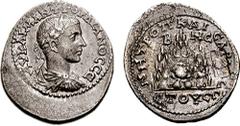 CAPPADOCIA, Caesarea. Gordian III. 238-244. AR Tridrachm (10.59 gm, 1h). Dated RY 3 (240/1 AD). Estimate $300 CAPPADOCIA, Caesarea. Gordian III. 238-244. AR Tridrachm (10.59 gm, 1h). Dated RY 3 (240/1
