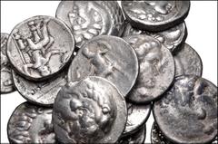 Large Lots GREEK. Northern Greece. Lot of sixteen (16) Alexander-type tetradrachms. Includes: various control marks and rulers. Two (2) fourrées. Lot also includes a tetradrachm of Thasos. Fair to Fin