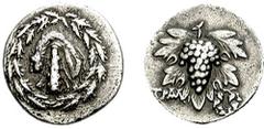 LYDIA, Tralles. Circa 166-85 BC. AR Cistophoric Drachm (2.98 g, 11h). Struck circa 166-160 BC. Estimate $500  LYDIA, Tralles. Circa 166-85 BC. AR Cistophoric Drachm (2.98 g, 11h). Struck circa 166-160