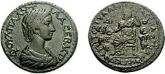 LYDIA, Dioshieron. Plautilla, wife of Caracalla. Augusta, 202-205 AD. Æ 29mm (14.44 g, 5h). Terulleinus Asclepiades, third strategus(?). Estimate $200 LYDIA, Dioshieron. Plautilla, wife of Caracalla. 