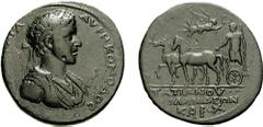LYDIA, Silandus. Commodus. 177-192 AD. Æ Medallion (40mm, 45.10 g, 6h). Tatianus, archierus and archon. Estimate $1000 LYDIA, Silandus. Commodus. 177-192 AD. Æ Medallion (40mm, 45.10 g, 6h). Tatianus,