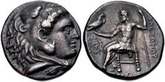 Greek KINGS of MACEDON. temp. Demetrios I Poliorketes – Antigonos II Gonatas. Circa 300-250 BC. AR Tetradrachm (24.5mm, 16.43 g, 2h). In the name and types of Alexander III. Uncertain mint in the Pelo