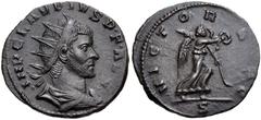 Roman Imperial Claudius II Gothicus. AD 268-270. Antoninianus (19mm, 2.56 g, 6h). Mediolanum (Milan) mint, 2nd officina. 1st emission, circa September AD 268-mid AD 269. Radiate, draped, and cuirassed
