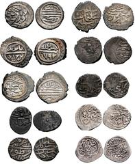 Early Medieval & Islamic ISLAMIC, Ottoman Empire. Lot of 10 Akçes mostly from European mints. Includes the following: (a) Murad I. AH 761-791 / AD 1360-1389. AR Akçe (12mm, 1.16 g, 1h). Third series, 