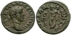 CILICIA, Anazarbus. Volusian. 251-253 AD. Æ 21mm (6.52 g). Laureate head right / Apollo standing left, holding branch and resting on lyre placed atop small column. SNG Levante 1508 (this coin). VF, gr