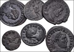Large Lots ROMAN. Imperial. Lot of eleven (11) antoniniani and folles from Valerian I to Maxentius. Includes: Antoniniani: Valerian I // Postumus // Claudius II Gothicus // Quintillus // Florian // Fo