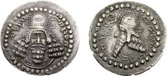 [Medieval] SASANIAN KINGS. Ardashir I, as King Artaxerxes (Ardaxsir) V of Persis. Circa 205/6-223/4 AD. AR Drachm (3.71 g, 2h). Mint A ("Stakhr"). Phase 1 (circa 205/6-224 AD). "The divine Ardaxir, ki