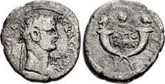 The Staffieri Collection EGYPT, Alexandria. Claudius, with Britannicus, Antonia, and Octavia. AD 41-54. BI Didrachm (20mm, 5.56 g, 12h). Dated RY 3 (AD 42/43). [TI KΛAY] KAI CEBAC ΓEPM, laureate head 