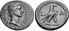 The Staffieri Collection EGYPT, Alexandria. Nerva. AD 96-98. BI Tetradrachm (26mm, 13.11 g, 12h). Dated RY 1 (AD 96/97). AVT • NEPOVAΣ KAIΣ • ΣEB •, laureate head right / Eagle standing right; L A (da
