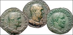 Roman Imperial Collection of Imperial bronzes of Maximinus, Maximus, Balbinus, and Pupienus. AD 235-238. Æ Sestertii and Asses. Includes the following: 7 Sestertii of Maximinus I, 1 As of Maximinus I,