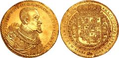 World POLAND, Monarchy. Zygmunt III Wasa. 1587-1632. AV 100 Dukat (70mm, 349.49 g, 12h). Commemorating the victory over the Turks at Chocim (Khotyn). Bydgoszcz (Bromberg) mint; Jacob Jacobson van Emde