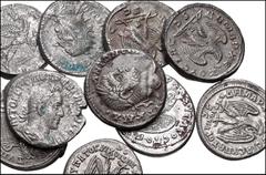 ROMAN. Provincial. Lot of ten (10) AR Tetradrachms. Various 3rd century issues from Caracalla to Trebonianus Gallus. Includes eight tetradrachms of Antioch and two of Laodicea ad Mare. Average VF, som