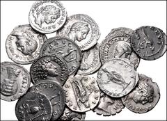 ROMAN. Republican-Imperial. Lot of eighteen (18) AR Denarii. Includes: C. Marius. C.f. Capito // Hadrian (3) // Vespasian (1) // Antoninus Pius (1) // Marcus Aurelius (2) // Septimius Severus (1) // J