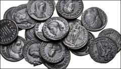 Large Lots ROMAN. Imperial. Lot of twenty (20) Æ Folles from Licinius I to Constantine II. Includes: Licinius I (3) // Licinius II (5) // Constantine I (6) // Crispus (3) // Constantine II (3). Good V