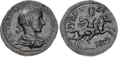 Roman Provincial LYCIA, Arycanda. Gordian III. AD 238-244. Æ (32mm, 23.51 g, 12h). Laureate, draped, and cuirassed bust right / Sozon right on horseback. von Aulock, Münzprägung 29 (same rev. die as i