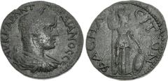 Roman Provincial LYCIA, Phaselis. Gordian III. AD 238-244. Æ (32mm, 17.49 g, 12h). Laureate, draped, and cuirassed bust right / Athena standing facing, head right, holding spear and shield. von Aulock