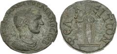 Roman Provincial LYCIA, Phellus. Gordian III. AD 238-244. Æ (30mm, 17.31 g, 6h). Laureate, draped, and cuirassed bust right / Demeter standing left on low basis, holding poppy. Cf. von Aulock, Münzprä