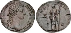 Roman Imperial Commodus. AD 177-192. Æ Sestertius (29mm, 21.11 g, 6h). Rome mint. Struck under Marcus Aurelius, AD 178. Laureate head right / Libertas standing left, holding pileus and vindicta. RIC I
