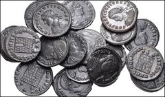 Large Lots ROMAN. Imperial. Lot of twenty (20) Æ Folles from Licinius I to Constantius II. All 'camp-gate' types. A mix of mints. Includes the following: Licinius I (3) // Licinius II (1) // Constanti