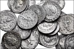 Large Lots ROMAN. Imperial. Lot of twenty-eight (28) AR antoniniani. Includes: Various issues, all from the Rome mint. Gordian III (13 coins) // Philip I (7 coins) // Philip II as Augustus // Trajan D