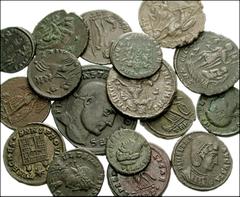 MIXED LOT. Lot of sixteen family of Constantine Æ. Constantine I, as Caesar. 306-307 AD. Æ Follis. Antioch // Constantine I. 307-337 AD. Æ Follis. Antioch // Divus Constantine. Æ 16mm. Cyzicus // Hele