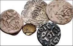 Large Lots MIXED. Celtic-World. Lot of five (5) lead, bronze, and silver issues. Includes: CELTIC: Central Europe. Boii. Fourrée Eighth Stater // Eastern Celts. Imitating Odessos. PB (2) // WORLD: Ind