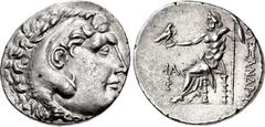 Greek LYCIA, Phaselis. Circa 218/7-186/5 BC. AR Tetradrachm (28mm, 16.62 g, 1h). In the name and types of Alexander III of Macedon. Dated CY 11 (211/0 BC). Head of Herakles right, wearing lion skin / 