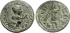 CILICIA, Colybrassus. Valerian II. Caesar, AD 256-258. Æ 11 Assaria (29mm, 13.54 g, 1h). POV LIK KOR OVALERIANON KAI CEB, bare-headed, draped, and cuirassed bust right, set on eagle standing facing, h