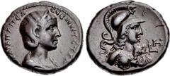 Roman Provincial EGYPT, Alexandria. Julia Mamaea. Augusta, AD 222-235. Potin Tetradrachm (23.4mm, 10.70 g, 12h). Dated RY 8 of Severus Alexander (AD 228/229). Draped bust right, wearing stephane / Hel