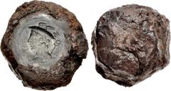 The Gasvoda Collection of Coin Dies and Counterfeiting Implements ROMAN REPUBLICAN, Counterfeiters' Dies. temp. C. Mamilius Limetanus. Circa 82 BC. Iron die for AR Denarius. Dimensions: overall length