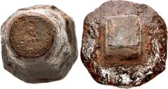 The Gasvoda Collection of Coin Dies and Counterfeiting Implements BYZANTINE, Official Dies. temp. Romanus III Argyrus. 1028-1034. Iron die for AR Histamenon Nomisma. Dimensions: overall length, 109mm;