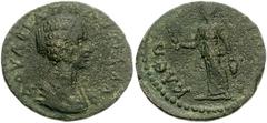 ARGOLIS, Kleonai. Plautilla, wife of Caracalla. Augusta, AD 202-205. Æ 2 Assaria (22mm, 4.89 g, 6h). Draped bust right / Isis standing, holding sistrum and vase. BCD Peloponnesos 1329.6 (this coin); S