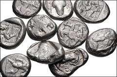 Large Lots GREEK. Asia Minor. Lot of ten (10) AR staters. Includes: A mix of types, all different, from Cilicia, Pamphylia, Lycia, and Caria. An interesting lot for the specialist collector and/or dea