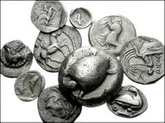 GREEK. Northern Greece. Lot of eleven AR Fractions. Macedon, Eion. AR Trihemiobol (0.97 g). Goose standing right, head left, salamander above, O below. SNG ANS 273 // Thessaly. Larissa. AR Obol (0.93 