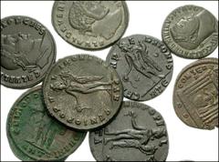 ROMAN. Imperial. Lot of nine Æ Folles of Second Tetrarchy. Galerius. Heraclea mint // Galeria Valeria. Thessalonica mint. Rare. From the Paul McIlroy Collection // Severus II. As Caesar. Serdica mint;