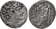 Roman Provincial SELEUCIS and PIERIA, Antioch. temp. Quintus Caecilius Bassus. 46-44 BC. AR Tetradrachm (26mm, 15.44 g, 12h). In the name and types of Philip I Philadelphus. Dated year 4 of the Caesar