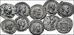 Roman Imperial Collection of Trajan Decius and Trebonianus Gallus and Their Families; Aemilian. AR Antoniniani. Includes the following: Trajan Decius (13) // Divus issues (3) // Herennia Etruscilla (7