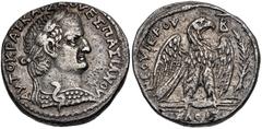 Roman Provincial SELEUCIS and PIERIA, Antioch. Vespasian. AD 69-79. AR Tetradrachm (25mm, 14.32 g, 12h). Dated "New Holy Year" 2 (AD 69/70). AVTOKPAT KAIΣA OVEΣΠAΣIANOV, laureate bust right, wearing a