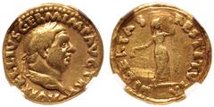 Roman Imperial Vitellius. AD 69. AV Aureus (19mm, 6.89 g, 6h). Rome mint. Struck circa late April–20 December. A VITELLIVS GERM IMP AVG TR P, laureate head right / LIBERTAS RESTITVTA, Libertas, draped