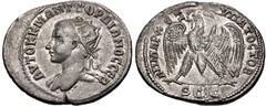 Selections from the Michel Prieur Collection SELEUCIS and PIERIA, Antioch. Gordian III. AD 238-244. AR Tetradrachm (29.5mm, 9.87 g, 6h). Struck early AD 241. Radiate bust left, slight drapery / Eagle 