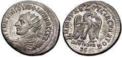Selections from the Michel Prieur Collection SELEUCIS and PIERIA, Antioch. Philip I. AD 244-249. AR Tetradrachm (26mm, 11.12 g, 6h). Struck AD 248-249. Radiate, draped, and cuirassed bust left with sh
