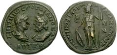 MOESIA INFERIOR, Marcianopolis. Gordian III. AD 238-244. Æ Pentassarion (28mmmm, 12.22 g). Tullius Menophilus, consular legate. Laureate, draped and cuirassed bust of Gordian III right, vis à vis drap