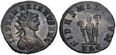 Roman Imperial Numerian. AD 283-284. Antoninianus (20mm, 3.50 g, 12h). Hybrid with reverse of Carinus. Rome mint, 5th officina. 3rd emission, AD 283. IMP NVMERIANVS AVG, radiate and cuirassed bust rig