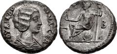 Roman Provincial EGYPT, Alexandria. Julia Domna. Augusta, AD 193-217. BI Tetradrachm (23.5mm, 13.03 g, 12h). Dated RY 2 of Septimius Severus (AD 193/194). Draped bust right / Athena Nikephorus seated 