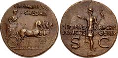 Roman Imperial Germanicus. Died AD 19. Æ Dupondius (28mm, 15.26 g, 6h). Rome mint. Struck under Gaius (Caligula), AD 37-41. Germanicus, bareheaded and draped, standing right in chariot, holding eagle-